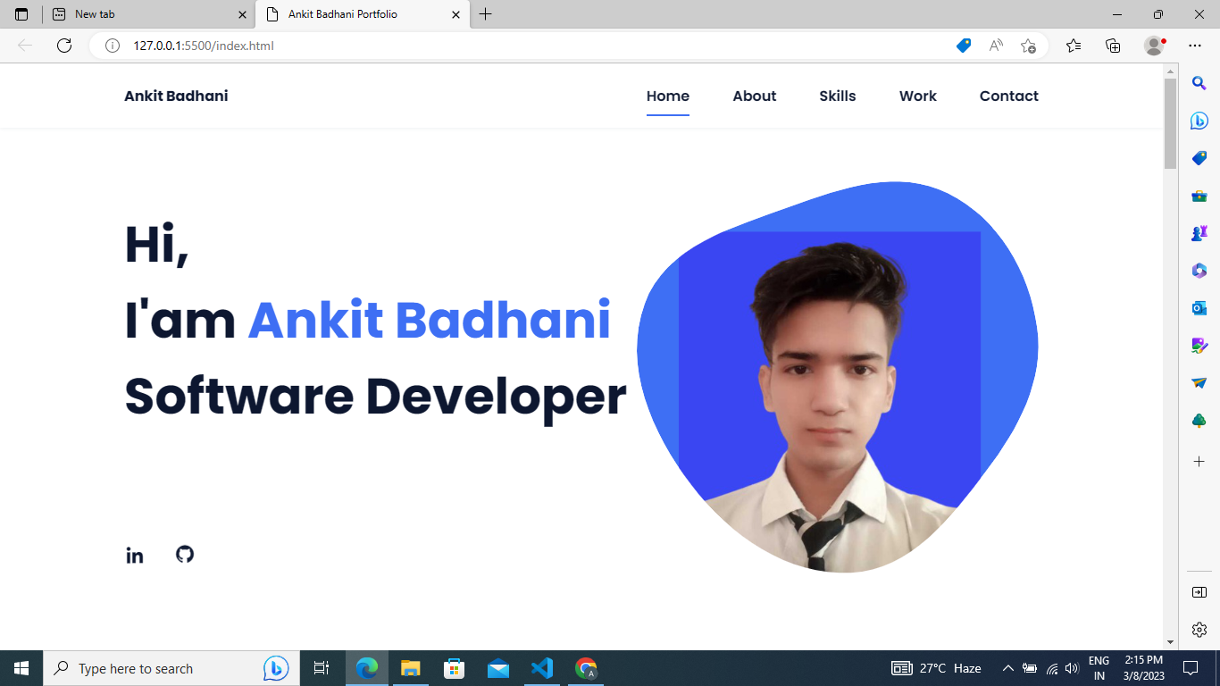 Portfolio Website Link